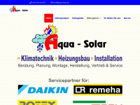 aqua-solar.de Webseite Vorschau