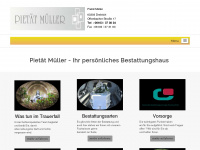 pietaet-mueller.de Webseite Vorschau