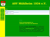 asv-muehlheim.de Webseite Vorschau