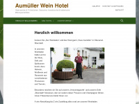 aumueller-wein-hotel.de Webseite Vorschau