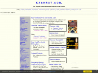 kashrut.com Webseite Vorschau