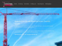 baumaschinen-dietrich.de Webseite Vorschau