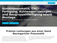 baumgartner-pneumatik.de Webseite Vorschau