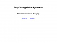 bauplanung-agafonow.de Webseite Vorschau