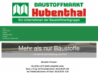 baustoffmarkt-hubenthal.de Webseite Vorschau