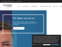 beckmann-vm.de Webseite Vorschau