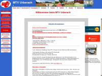 mtv-urberach.de Webseite Vorschau