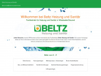 beltz-haustechnik.de Webseite Vorschau