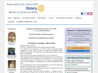 rotaryeclubone.org Webseite Vorschau