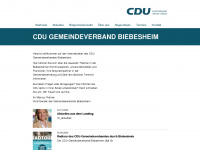 cdu-biebesheim.de Webseite Vorschau