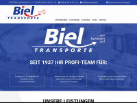 biel-transporte.de Webseite Vorschau