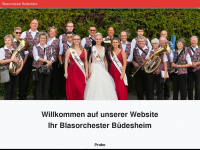blasorchester-buedesheim.de Webseite Vorschau