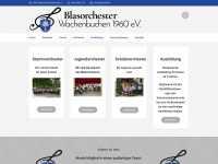 blasorchester-wachenbuchen.de Webseite Vorschau