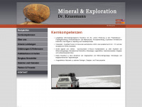 mineral-exploration.com Webseite Vorschau