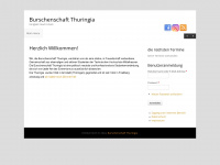 burschenschaft-thuringia.de Webseite Vorschau