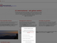 ccinternational.biz Webseite Vorschau