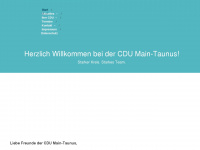 cdu-main-taunus.de Webseite Vorschau