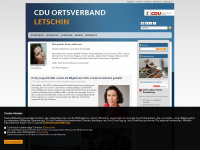 cdu-letschin.de Webseite Vorschau