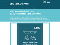 cdu-neu-anspach.de Webseite Vorschau