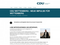 cdu-wettenberg.de Webseite Vorschau
