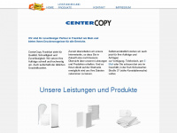 centercopy.de Webseite Vorschau