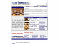 paris-restaurants.net Webseite Vorschau