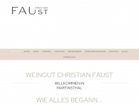 christianfaust.de Webseite Vorschau