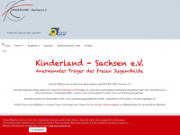kinderland-sachsen.de Webseite Vorschau