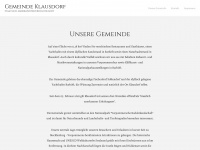 klausdorf-vorpommern.de Webseite Vorschau