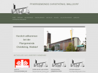 christkoenig-walldorf.de Webseite Vorschau