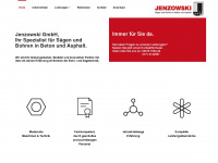 jenzowski-gmbh.de Webseite Vorschau