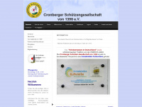 cronberger-schuetzen.de Webseite Vorschau