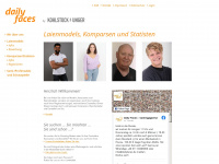 dailyfaces.de Webseite Vorschau