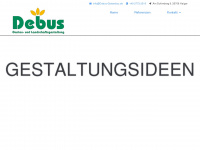 debus-gartenbau.de Webseite Vorschau