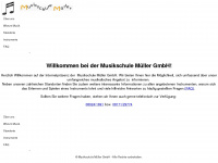 musikschule-mueller.de Webseite Vorschau