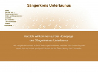 saengerkreis-untertaunus.de Webseite Vorschau