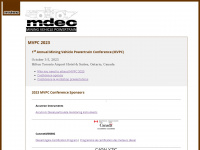mdec.ca Webseite Vorschau