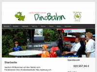 dinobahn.de Webseite Vorschau