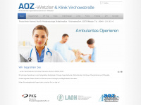 aoz-wetzlar.de Webseite Vorschau