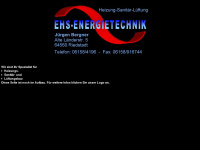 ehs-energietechnik.de Webseite Vorschau