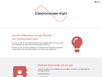 elektromeister-kahl.de Webseite Vorschau