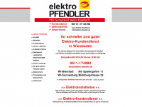 elektro-pfendler.de Webseite Vorschau