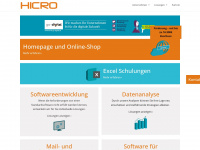 hicro.de Webseite Vorschau