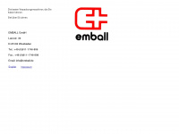 emball.de Webseite Vorschau