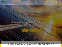 sames-solar.de Webseite Vorschau