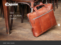 esquire-lederwaren.de Webseite Vorschau