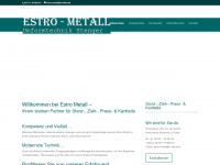 estro-metall.de Webseite Vorschau
