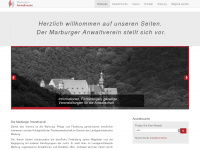 marburger-anwaltverein.de Webseite Vorschau