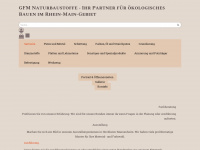 gfm-naturbaustoffe.de Webseite Vorschau