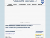 fliegergruppe-hochtaunus.de Webseite Vorschau